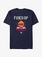 Disney Pixar Inside Out 2 Mad Fire T-Shirt