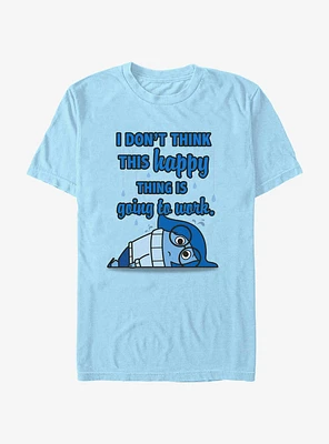 Disney Pixar Inside Out 2 Happy Is Not Gonna Work T-Shirt