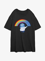 Disney Pixar Inside Out 2 Sadness Cheer Up Girls Oversized T-Shirt