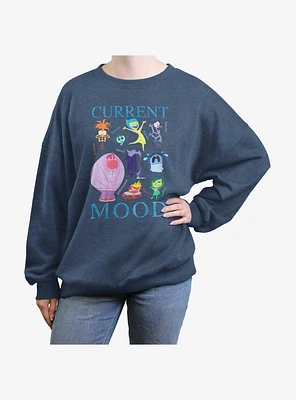 Disney Pixar Inside Out 2 Current Mood Girls Oversized Sweatshirt