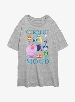 Disney Pixar Inside Out 2 Current Mood Girls Oversized T-Shirt