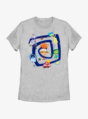 Disney Pixar Inside Out 2 All Emotions Swirling Womens T-Shirt