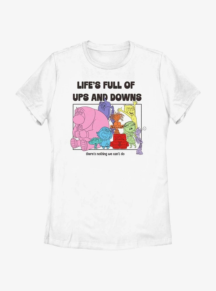 Disney Pixar Inside Out 2 Life's Full Of Ups And Downs Womens T-Shirt