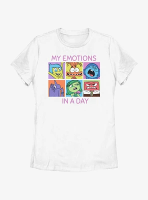 Disney Pixar Inside Out 2 My Emotions A Day Womens T-Shirt