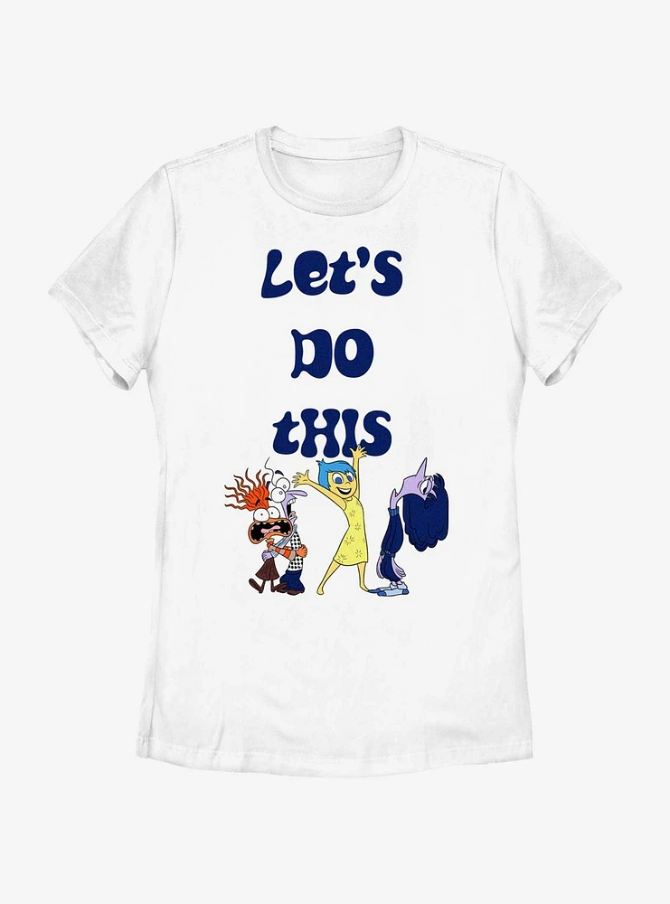 Disney Pixar Inside Out 2 Let's Do This Womens T-Shirt