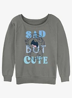 Disney Pixar Inside Out 2 Sad But Cute Womens Slouchy Sweatshirt