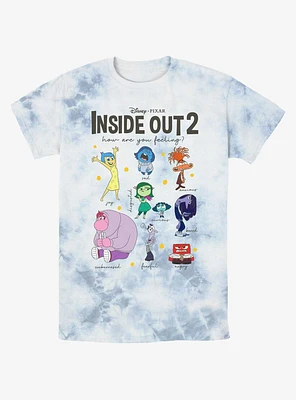 Disney Pixar Inside Out 2 Textbook Of Emotions Tie-Dye T-Shirt