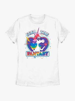 Disney Pixar Inside Out 2 Feel The Fantasy Unicorn Womens T-Shirt