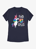 Disney Pixar Inside Out 2 Unicorn Fabulous Rainbow Womens T-Shirt