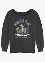 Disney Pixar Inside Out 2 Every Day Emotions Womens Slouchy Sweatshirt