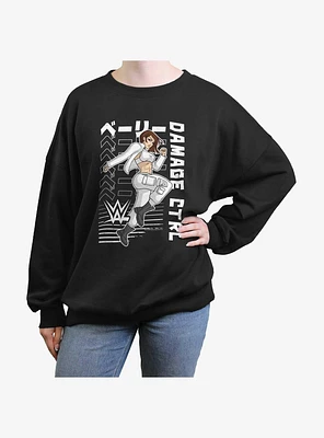WWE Damage CTRL Bayley Kanji Action Anime Portrait Girls Oversized Sweatshirt