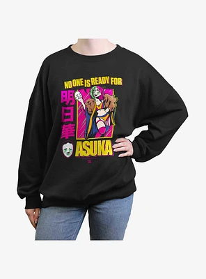 WWE No One Is Ready For Asuka Girls Oversized Sweatshirt