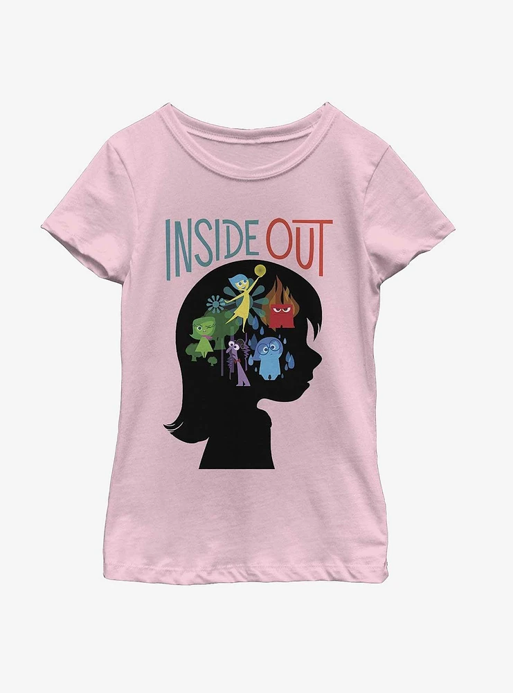 Disney Pixar Inside Out 2 Riley Silhouette Girls Youth T-Shirt