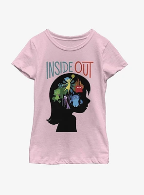 Disney Pixar Inside Out 2 Riley Silhouette Girls Youth T-Shirt