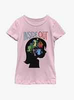 Disney Pixar Inside Out 2 Riley Silhouette Girls Youth T-Shirt