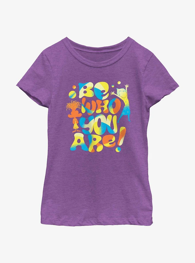 Disney Pixar Inside Out 2 Be Who You Are Girls Youth T-Shirt