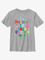 Disney Pixar Inside Out 2 Believe Your Self Youth T-Shirt