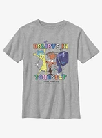 Disney Pixar Inside Out 2 Joy Believe Yourself Youth T-Shirt