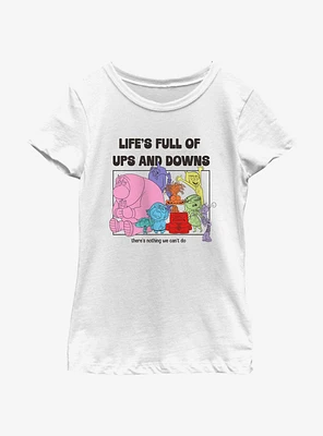 Disney Pixar Inside Out 2 Life's Full Of Ups And Downs Girls Youth T-Shirt