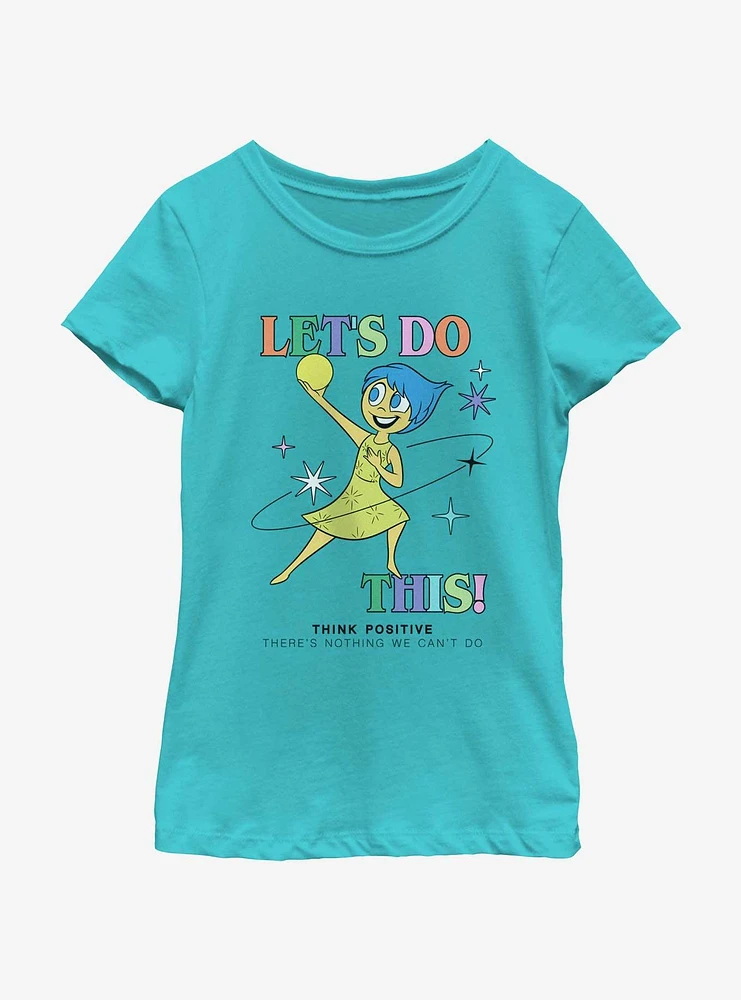 Disney Pixar Inside Out 2 Let's Do This Joy Girls Youth T-Shirt