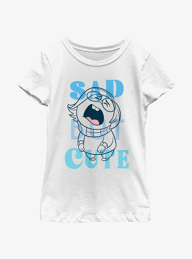 Disney Pixar Inside Out 2 Sad But Cute Girls Youth T-Shirt