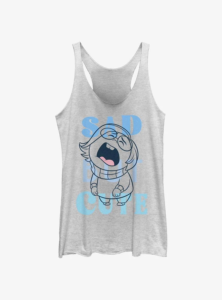 Disney Pixar Inside Out 2 Sad But Cute Womens Tank Top