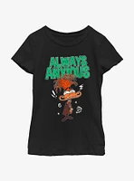 Disney Pixar Inside Out 2 Always Anxious Girls Youth T-Shirt