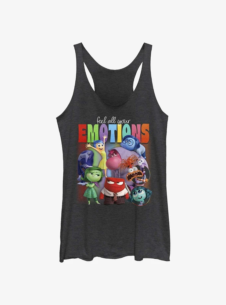 Disney Pixar Inside Out 2 Feel Your Emotions Womens Tank Top