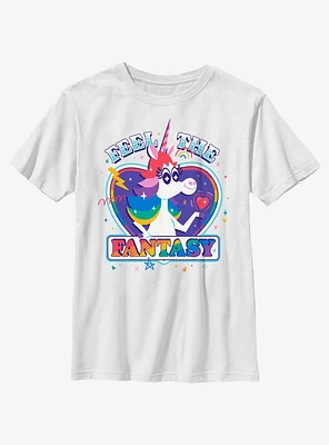 Disney Pixar Inside Out 2 Feel The Fantasy Unicorn Youth T-Shirt