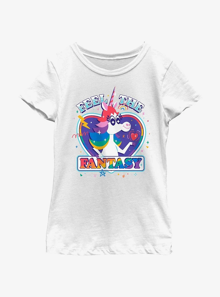 Disney Pixar Inside Out 2 Feel The Fantasy Unicorn Girls Youth T-Shirt