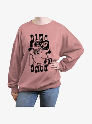 Disney Pixar Inside Out 2 Bing Bong Womens Oversized Sweatshirt