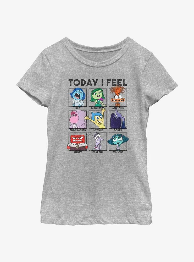 Disney Pixar Inside Out 2 Today I Feel Girls Youth T-Shirt