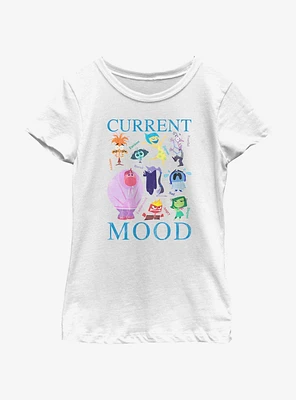 Disney Pixar Inside Out 2 Current Mood Girls Youth T-Shirt