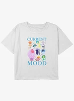 Disney Pixar Inside Out 2 Current Mood Girls Boxy Crop T-Shirt