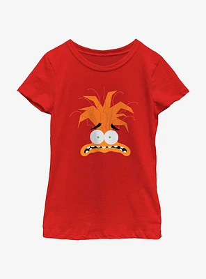 Disney Pixar Inside Out 2 Anxiety Head Girls Youth T-Shirt