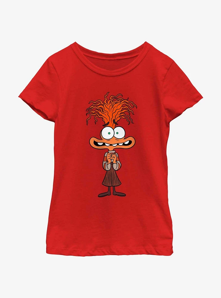 Disney Pixar Inside Out 2 Anxious Anxiety Girls Youth T-Shirt