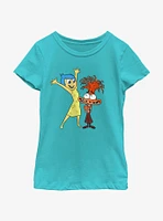 Disney Pixar Inside Out 2 Joy And Anxiety Girls Youth T-Shirt