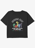 Disney Pixar Inside Out 2 Every Day Emotions Girls Boxy Crop T-Shirt