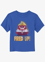 Disney Pixar Inside Out 2 Angry Fired Up Toddler T-Shirt