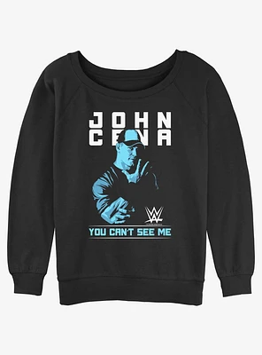 WWE John Cena You Can't See Me Womens Slouchy Sweatshirt