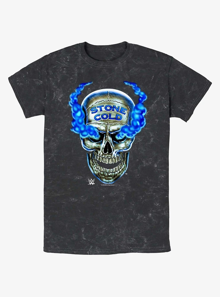 WWE Austin 316 Skull Mineral Wash T-Shirt
