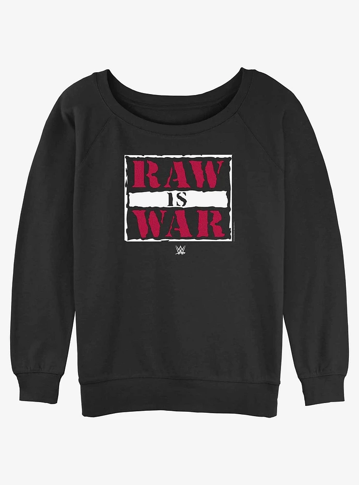 WWE Raw Is War Womens Slouchy Sweatshirt