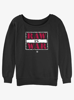 WWE Raw Is War Womens Slouchy Sweatshirt