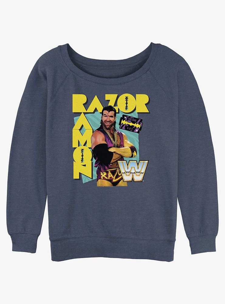 WWE Razor Ramon Hype Womens Slouchy Sweatshirt