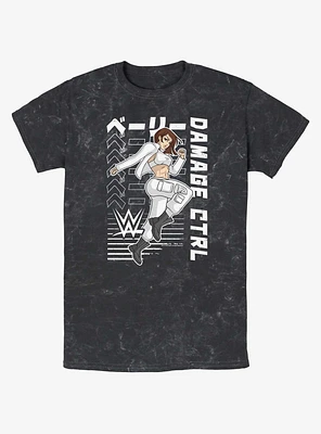 WWE Damage CTRL Bayley Kanji Action Anime Portrait Mineral Wash T-Shirt