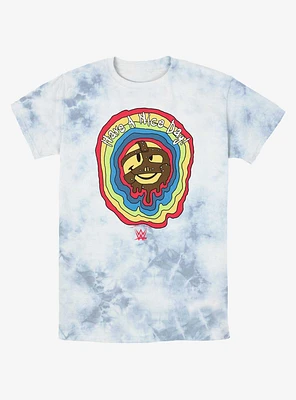 WWE Mick Foley Mankind Have A Nice Day! Tie-Dye T-Shirt