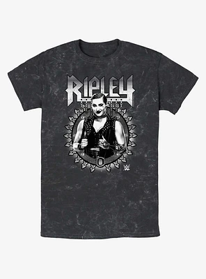 WWE Rhea Ripley Metal Mineral Wash T-Shirt