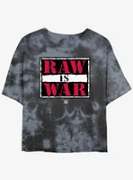 WWE Raw Is War Tie Dye Crop Girls T-Shirt