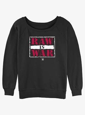 WWE Raw Is War Girls Slouchy Sweatshirt