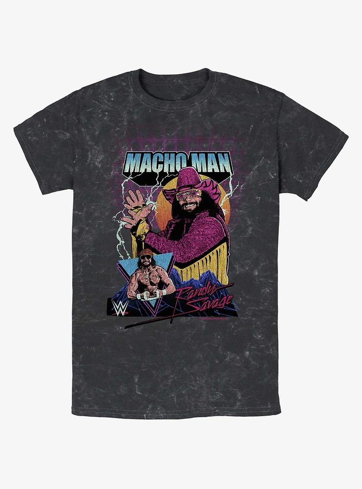 WWE Macho Man Randy Savage Mineral Wash T-Shirt